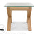 Tuscany Light Oak Glass Top Lamp Table