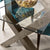 Tuscany Dark Oak 6 Seater Glass Top Dining Table