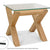 Tuscany Light Oak Glass Top Lamp Table