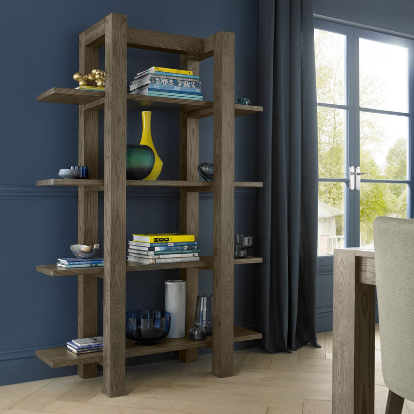 Tuscany Dark Oak Open Shelf Unit