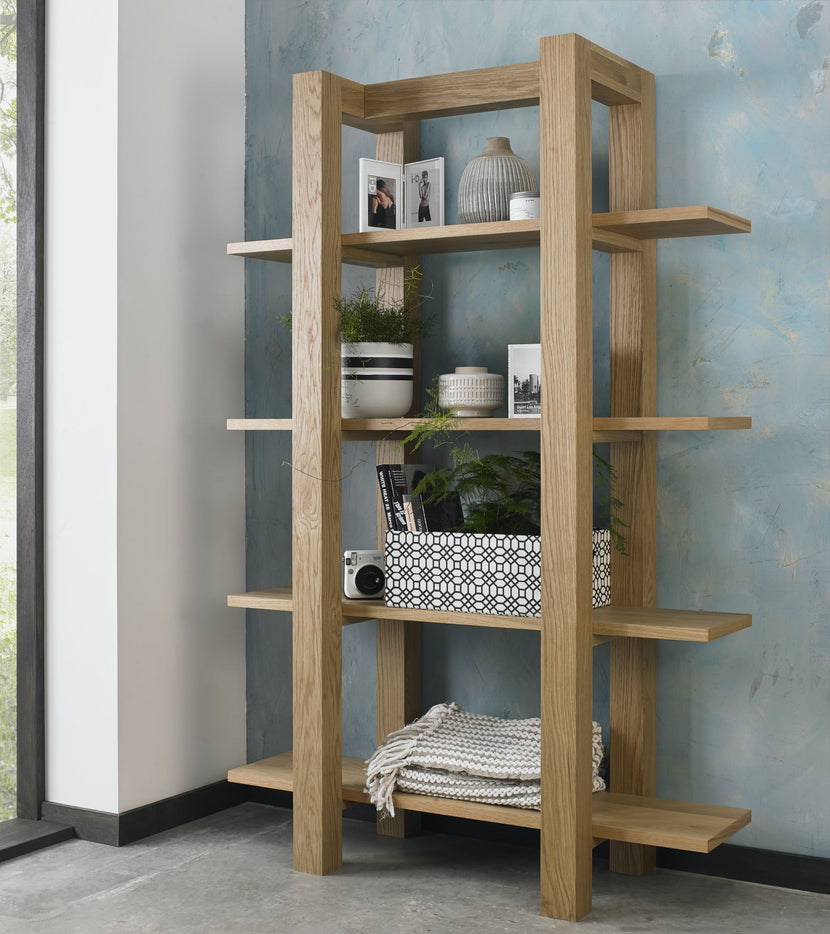 Tuscany Light Oak Open Shelf Unit
