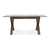 Tuscany Dark Oak 6 Seater Glass Top Dining Table