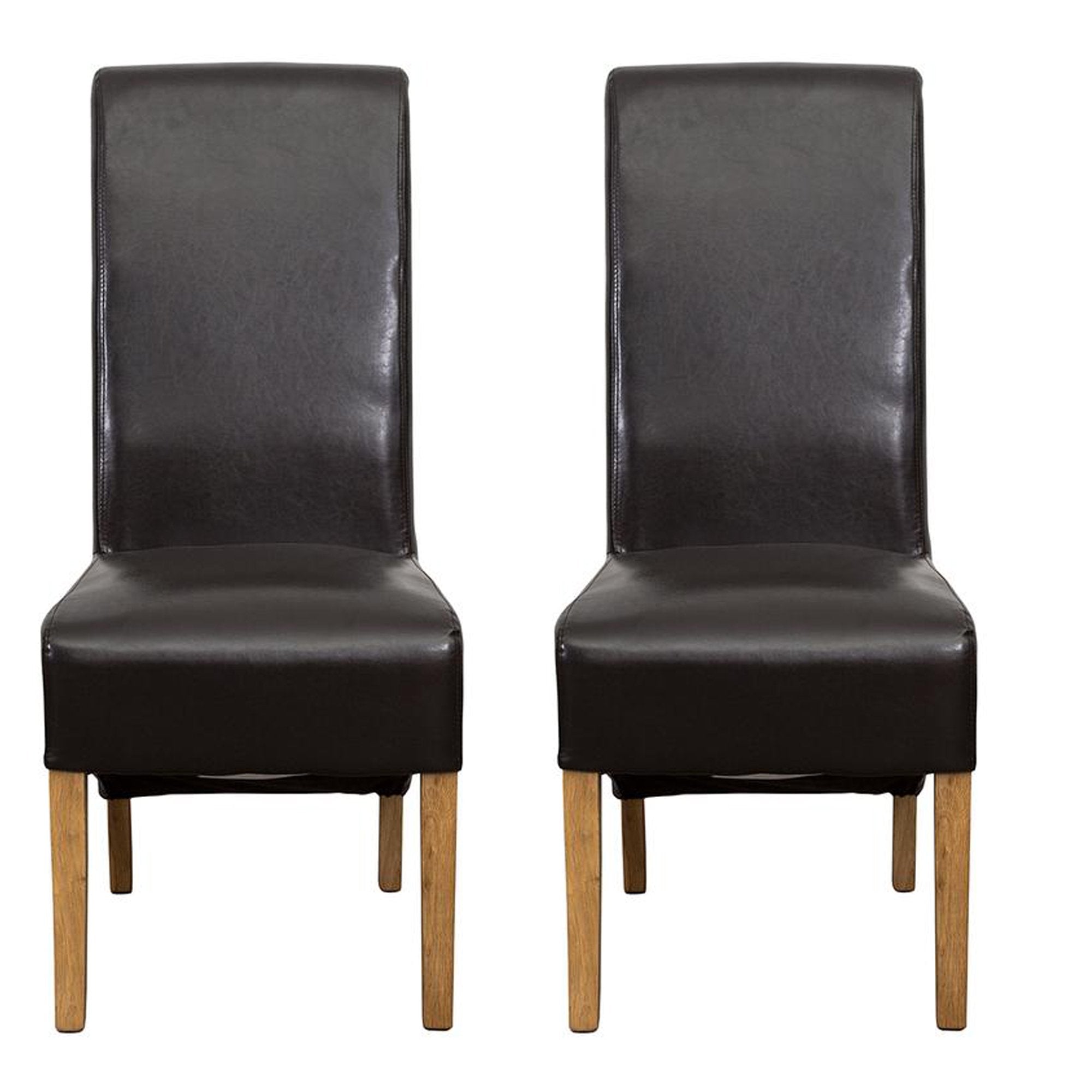 Hudson Dining Chair Brown (Pair)