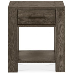 Tuscany Dark Oak Lamp Table with Drawer