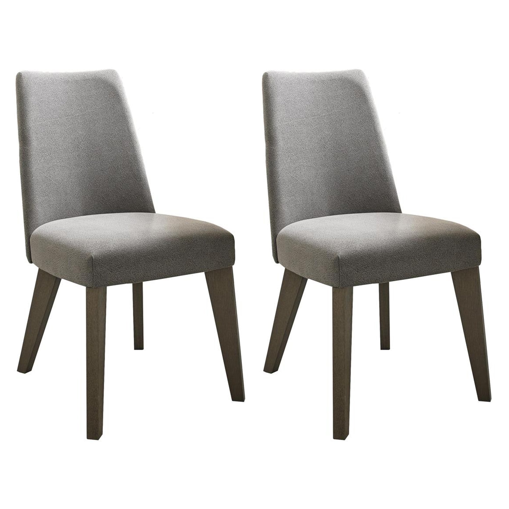 Camborne Upholstered Chair Smoke Grey Fabric (Pair)