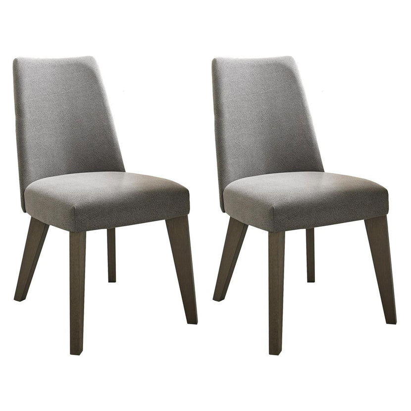 Camborne Upholstered Chair Smoke Grey Fabric (Pair)