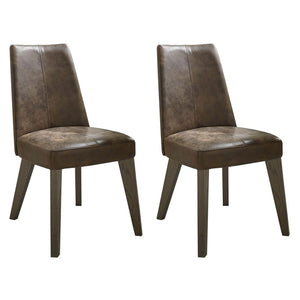 Camborne Upholstered Chair Distressed Leather (Pair)