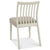Boden Low Slatted Back Chair Grey Bonded Leather (Pair)