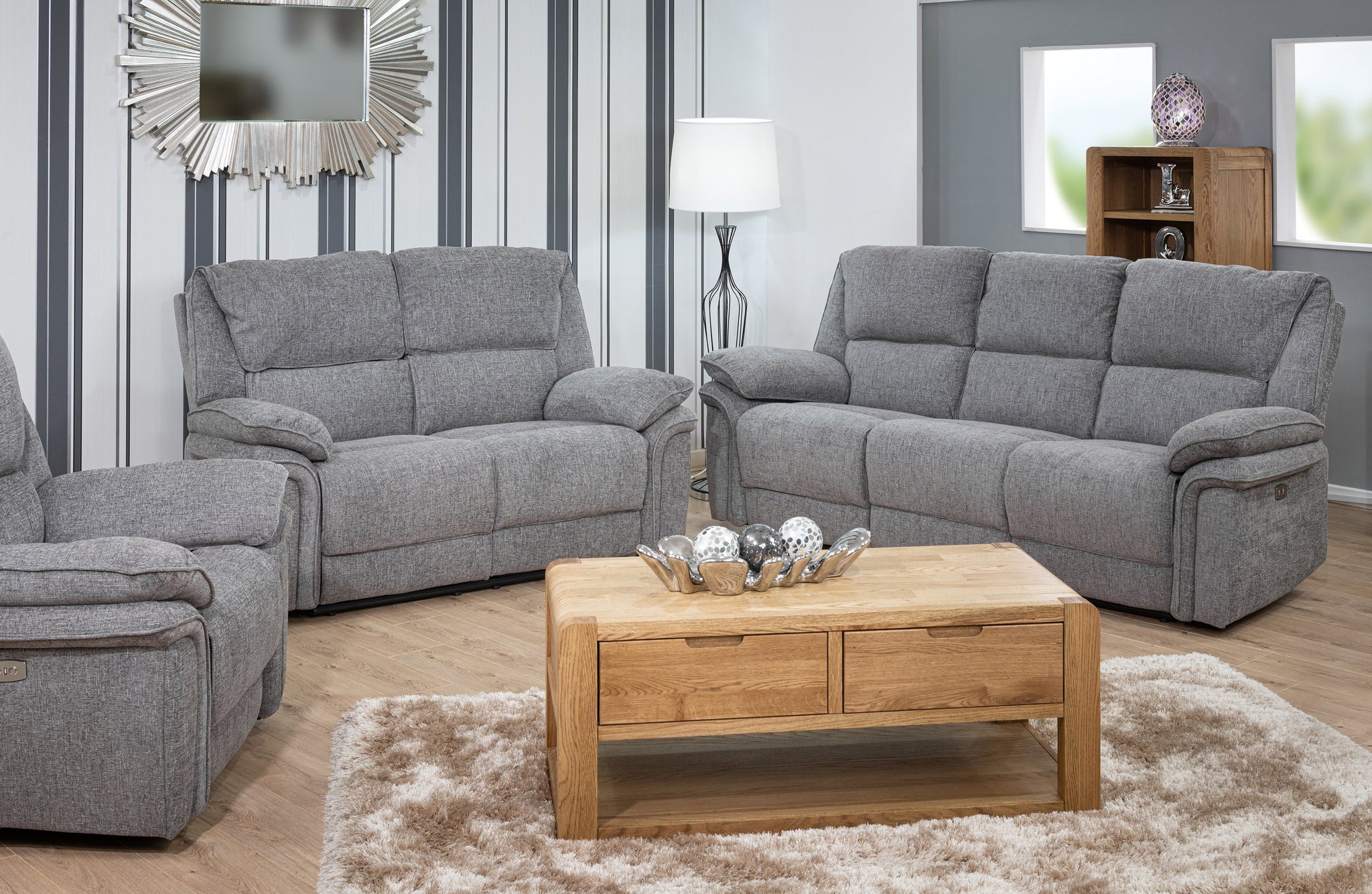 Brasil 3 Seater Electric Recliner With USB
