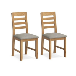Roswell Dining Chairs Pair (Victoria Steel)