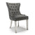 Coco Dining Chair Brushed Grey Velvet (Pair)