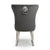 Coco Dining Chair Brushed Grey Velvet (Pair)
