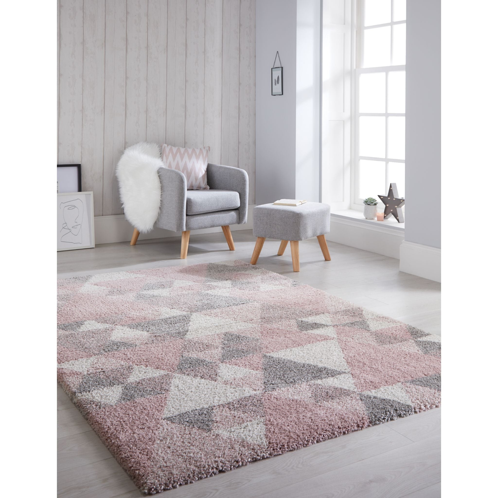 Dalmally Nuru (Pink/Cream/Grey)