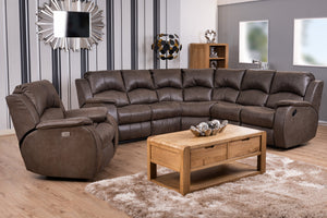 Danube Corner Sofa (Manual Recliner)