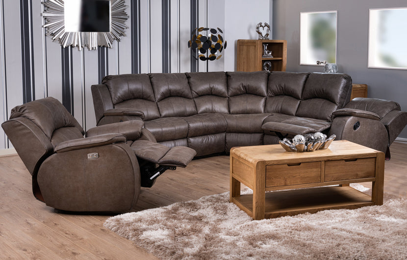 Danube Corner Sofa (Manual Recliner)