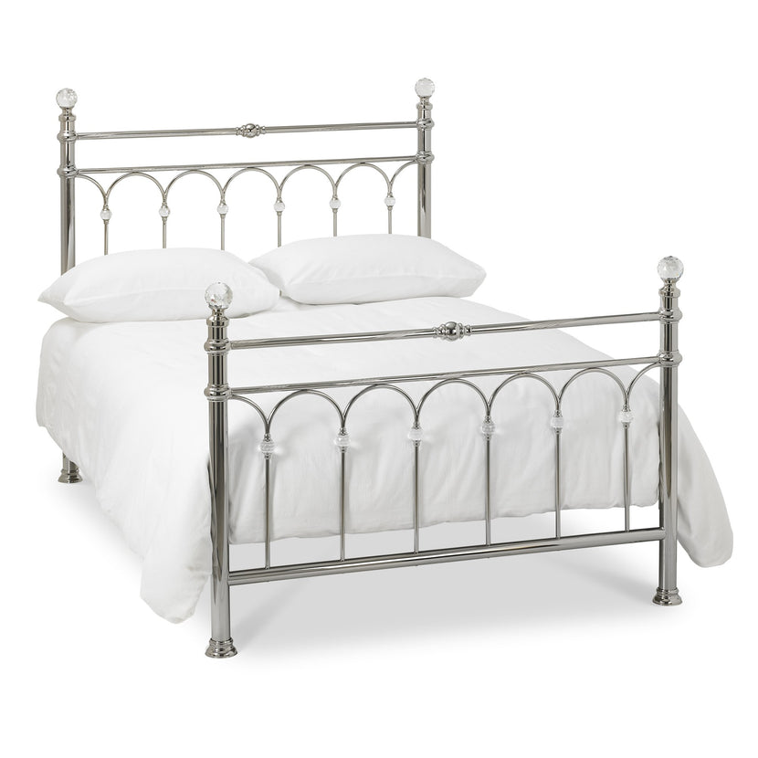 Krystal Shiny Nickel Bedframe
