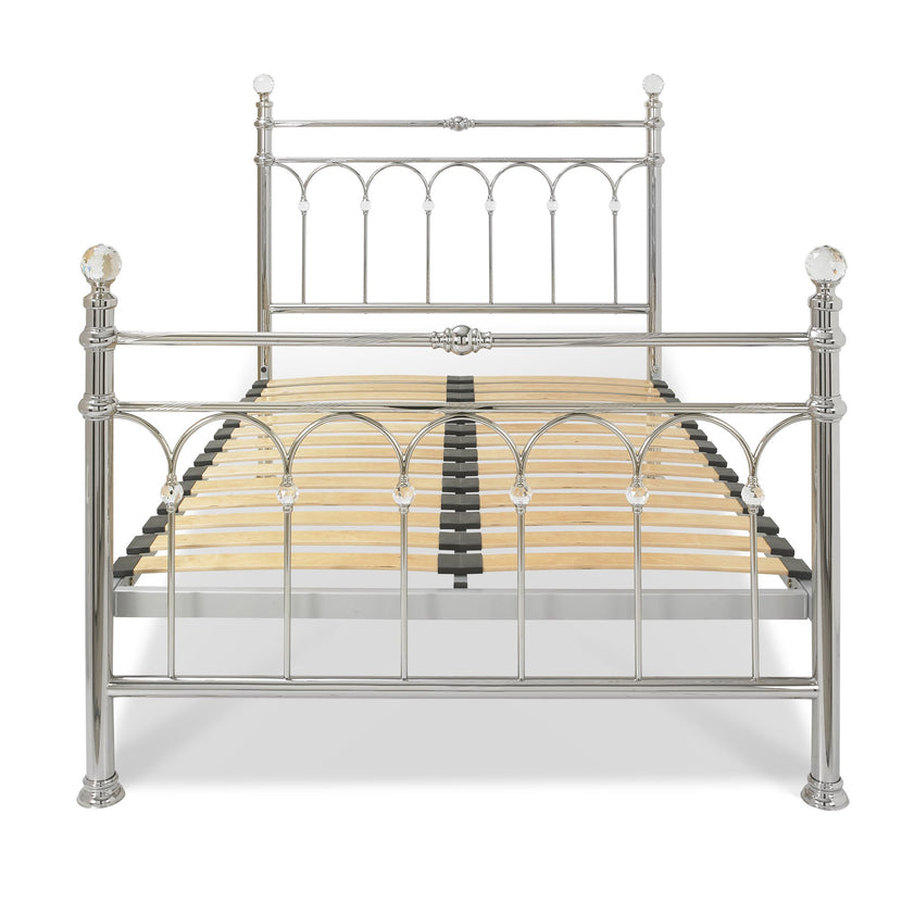 Krystal Shiny Nickel Bedframe
