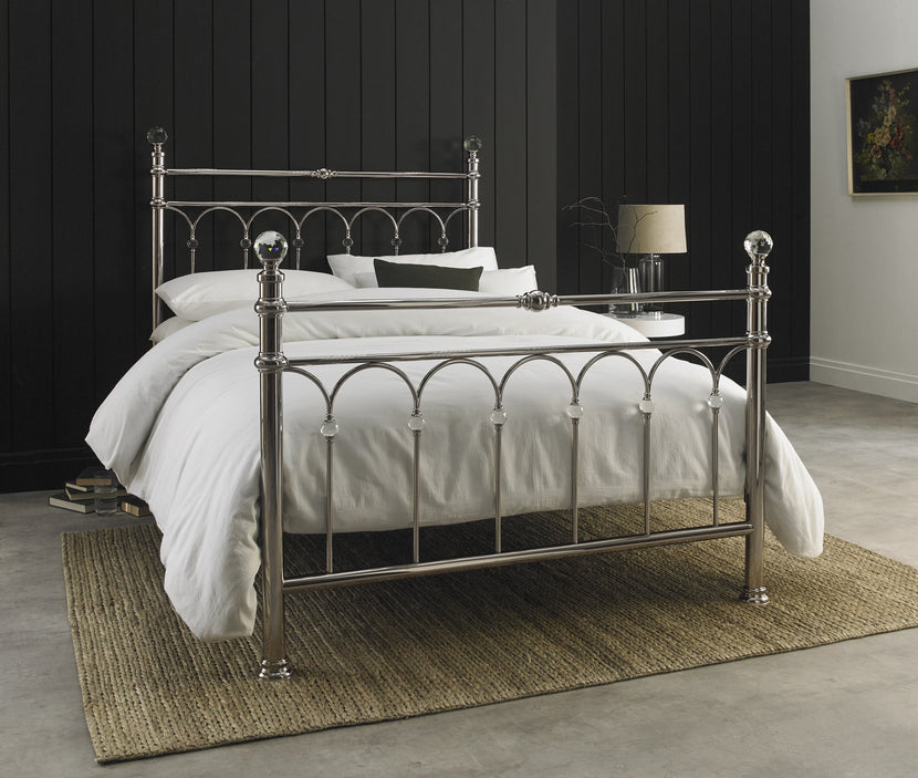 Krystal Shiny Nickel Bedframe