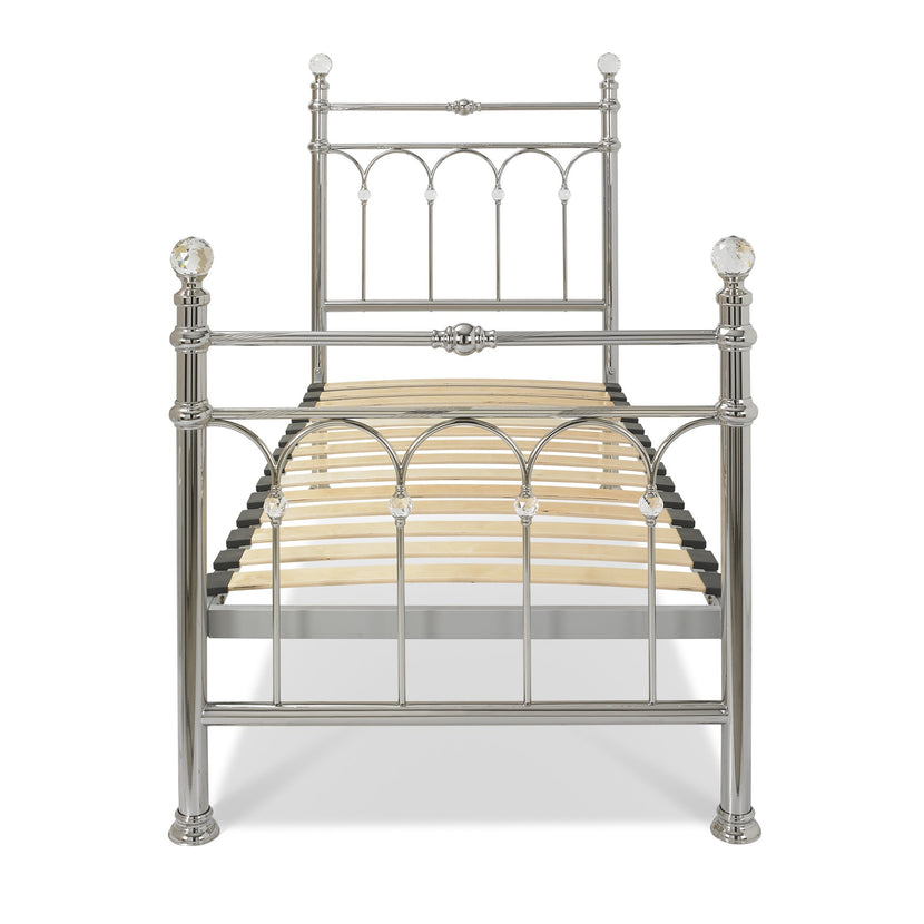 Krystal Shiny Nickel Bedframe
