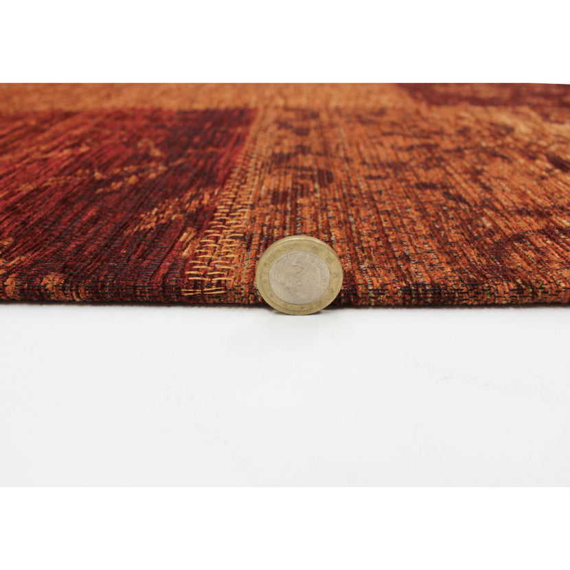Balintore Patchwork Chenille (Terracotta)