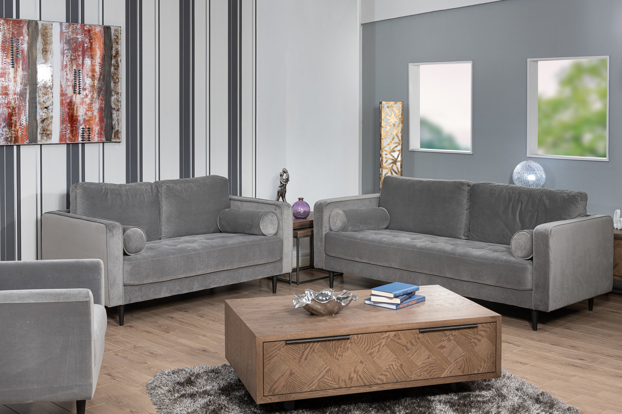 Memphis 3 seater (Grey)