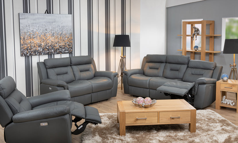 Milan 3 Seater Sofa (Electric Recliner with USB)