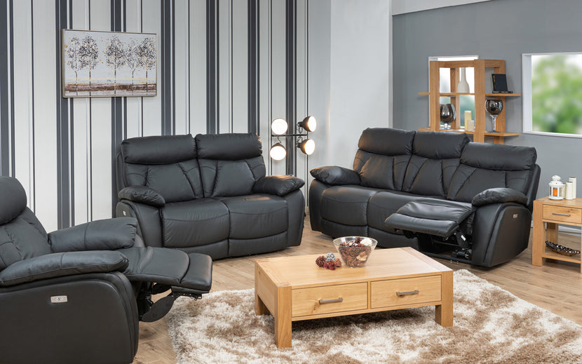New Cologne 2 Seater Sofa ONYX (Electric Recliner with USB)