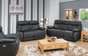 New Cologne 3 Seater Sofa ONYX (Electric Recliner with USB)