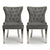 Coco Dining Chair Brushed Grey Velvet (Pair)