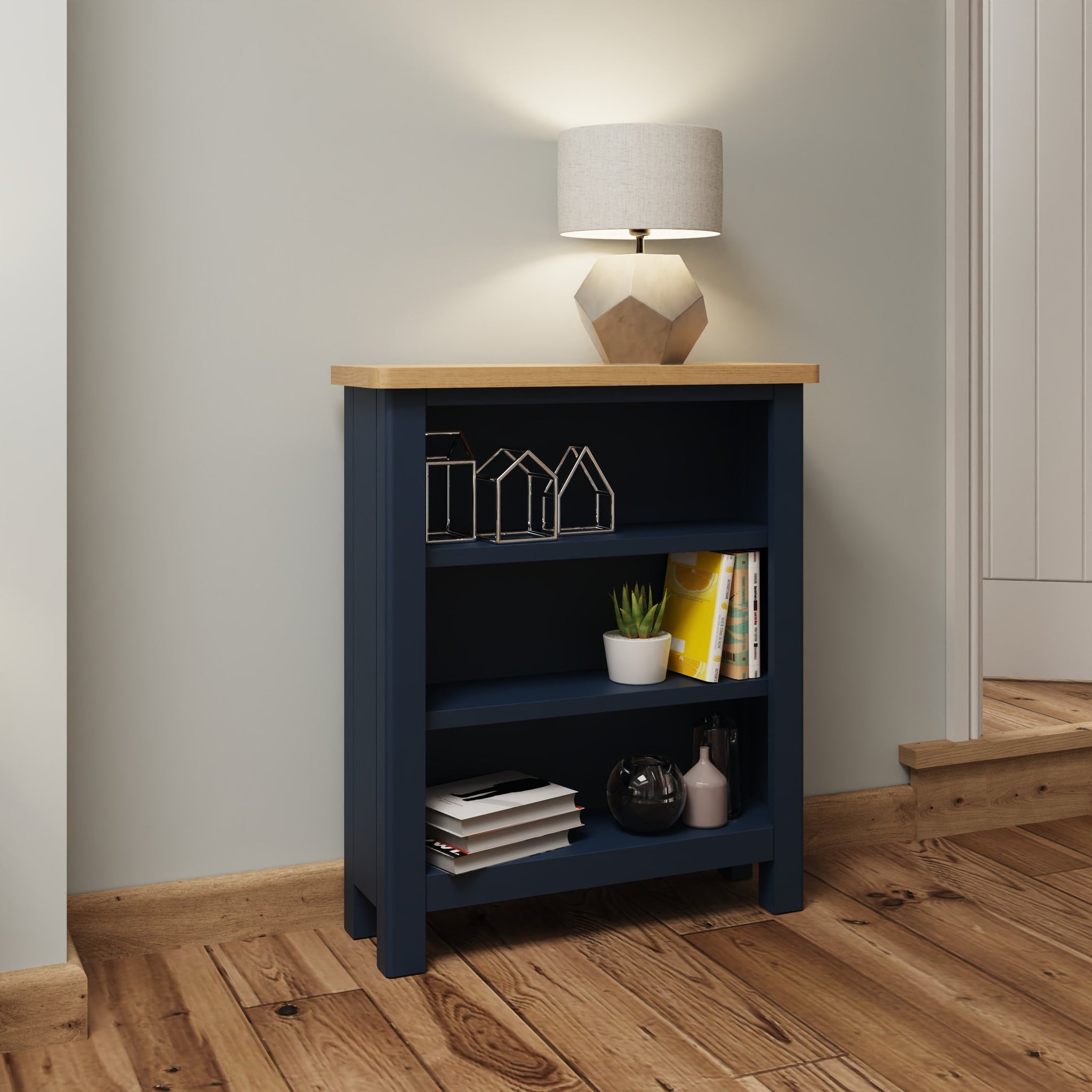 Midnight Small Wide Bookcase