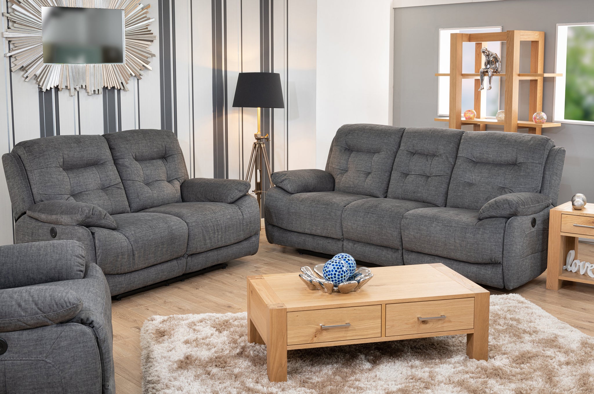 Sacramento 3 Seater Sofa (Electric Recliner)
