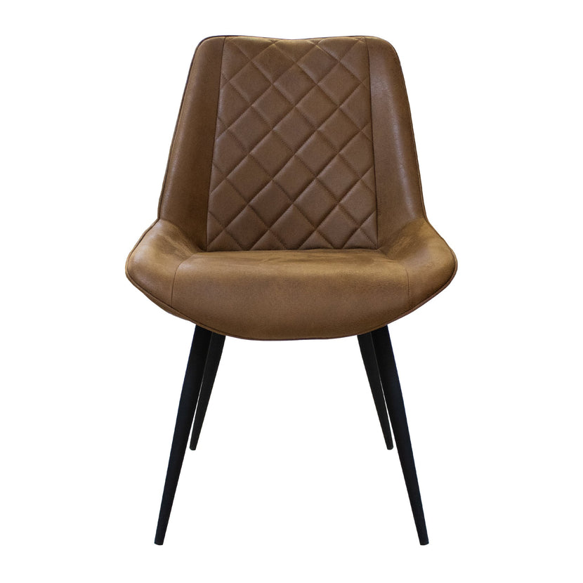 Byron Diamond Dining Chair Saddle (Pair)