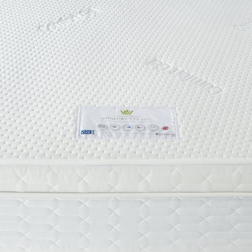 Comfort Gel 2000 Mattress Label