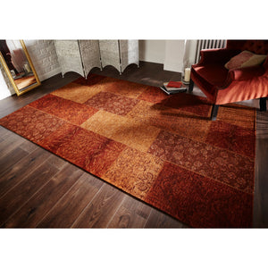 Balintore Patchwork Chenille (Terracotta)