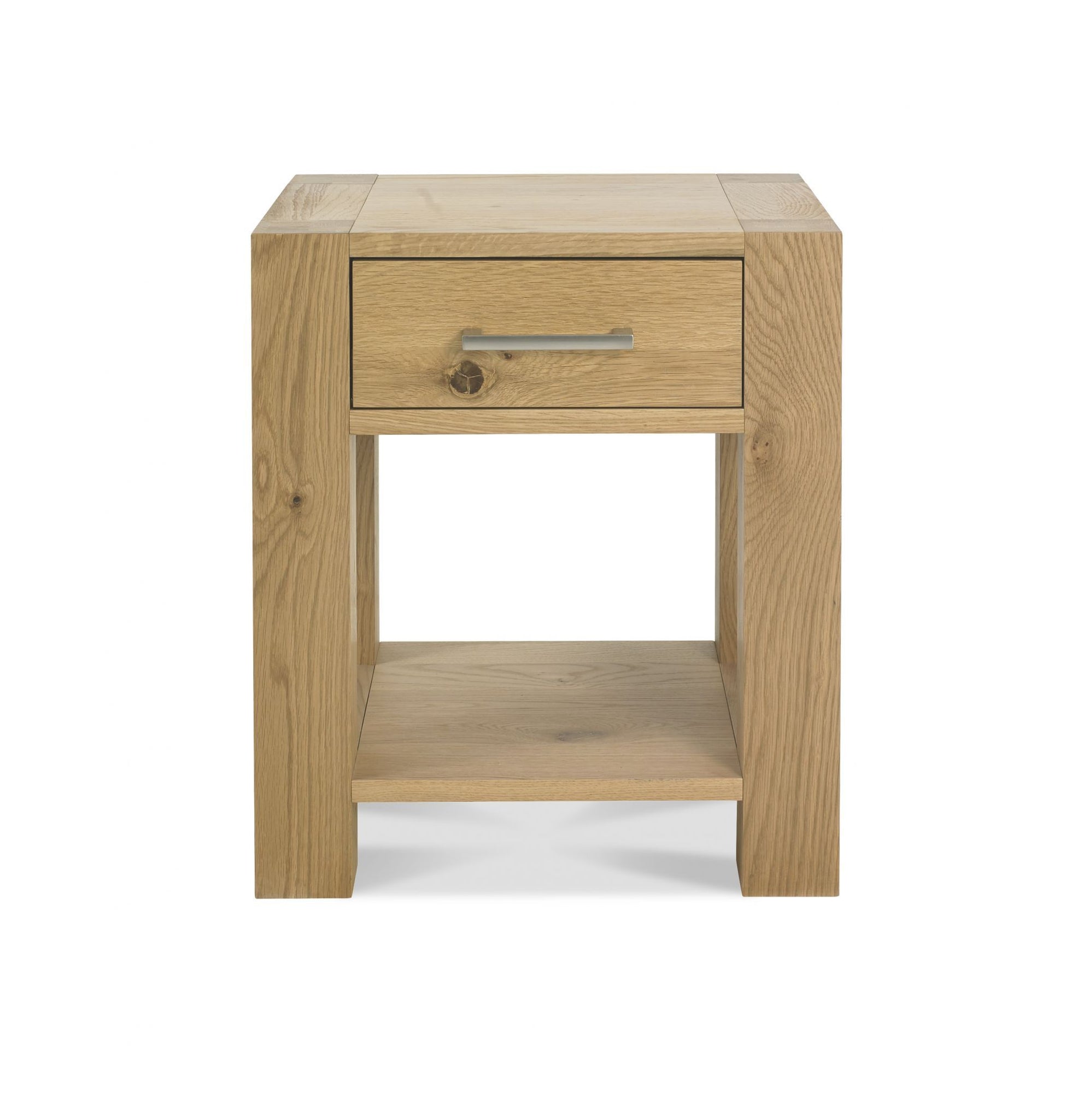 Tuscany Light Oak Lamp Table with Drawer