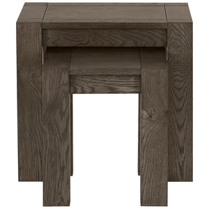 Tuscany Dark Oak Nest of Lamp Tables