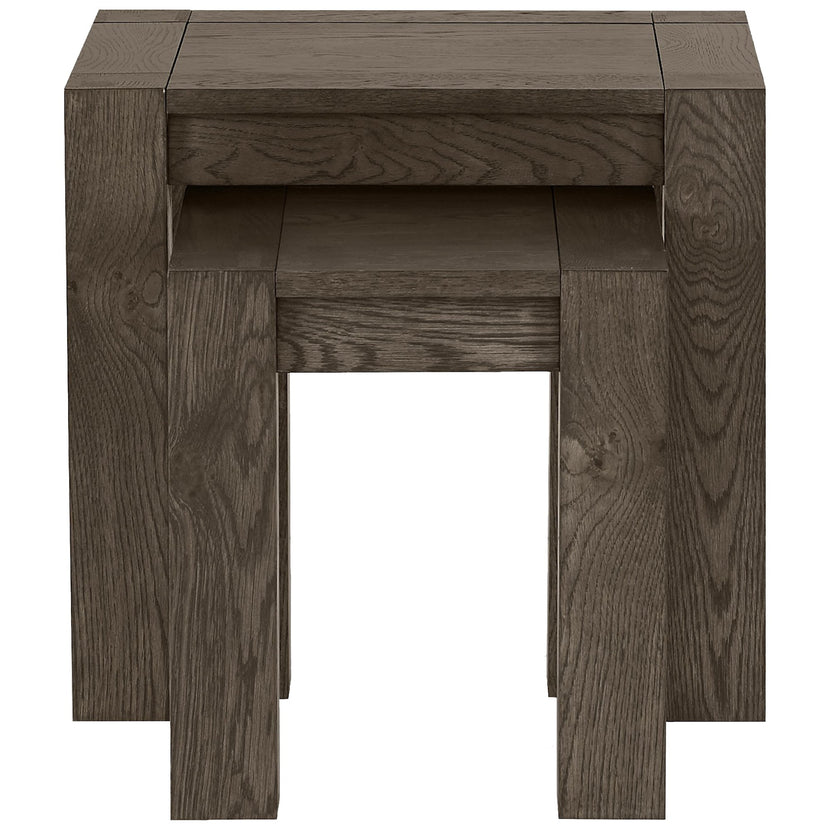 Tuscany Dark Oak Nest of Lamp Tables